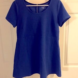 Motherhood Maternity Royal Blue Peplum Top